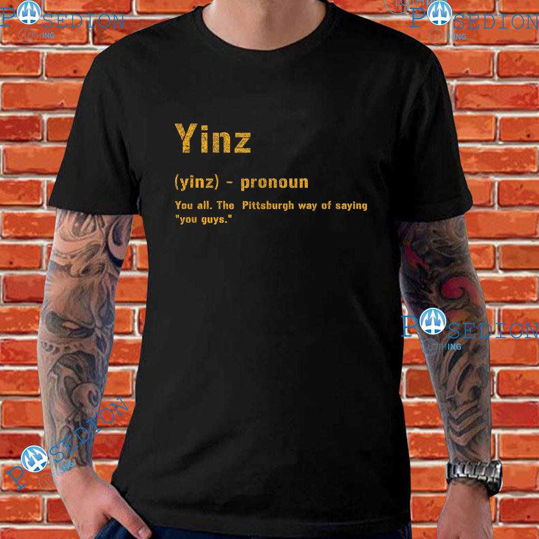 Pittsburgh Vs All Yinz with Gold Lettering - Unisex T-shirt, 412, PGH,  Steel City, Pittsburgher