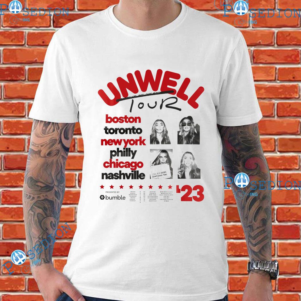 Alex Cooper Unwell Tour Boston Toronto New York Philly Chicago Nashville T-Shirts