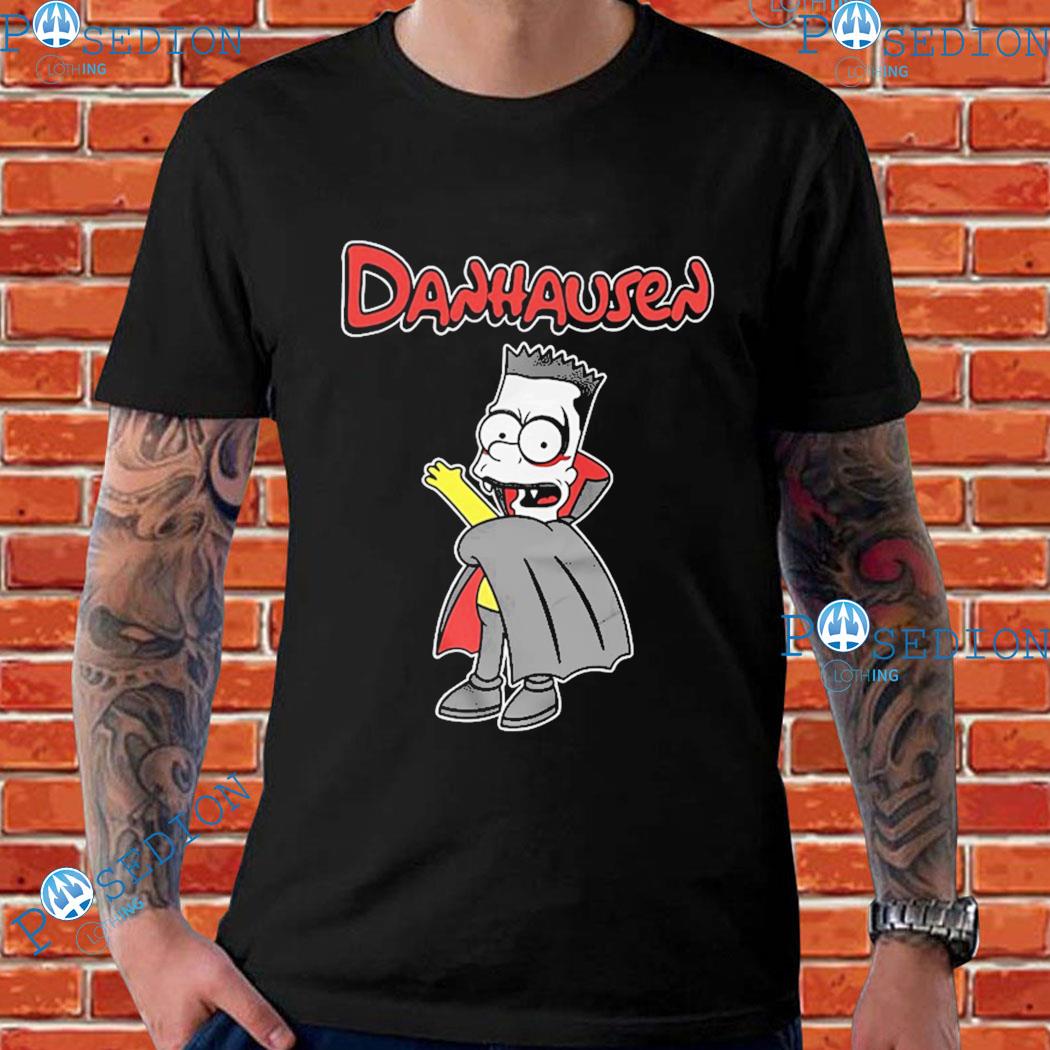 Bart Simpson Danhausen Dark Match Co T-Shirts