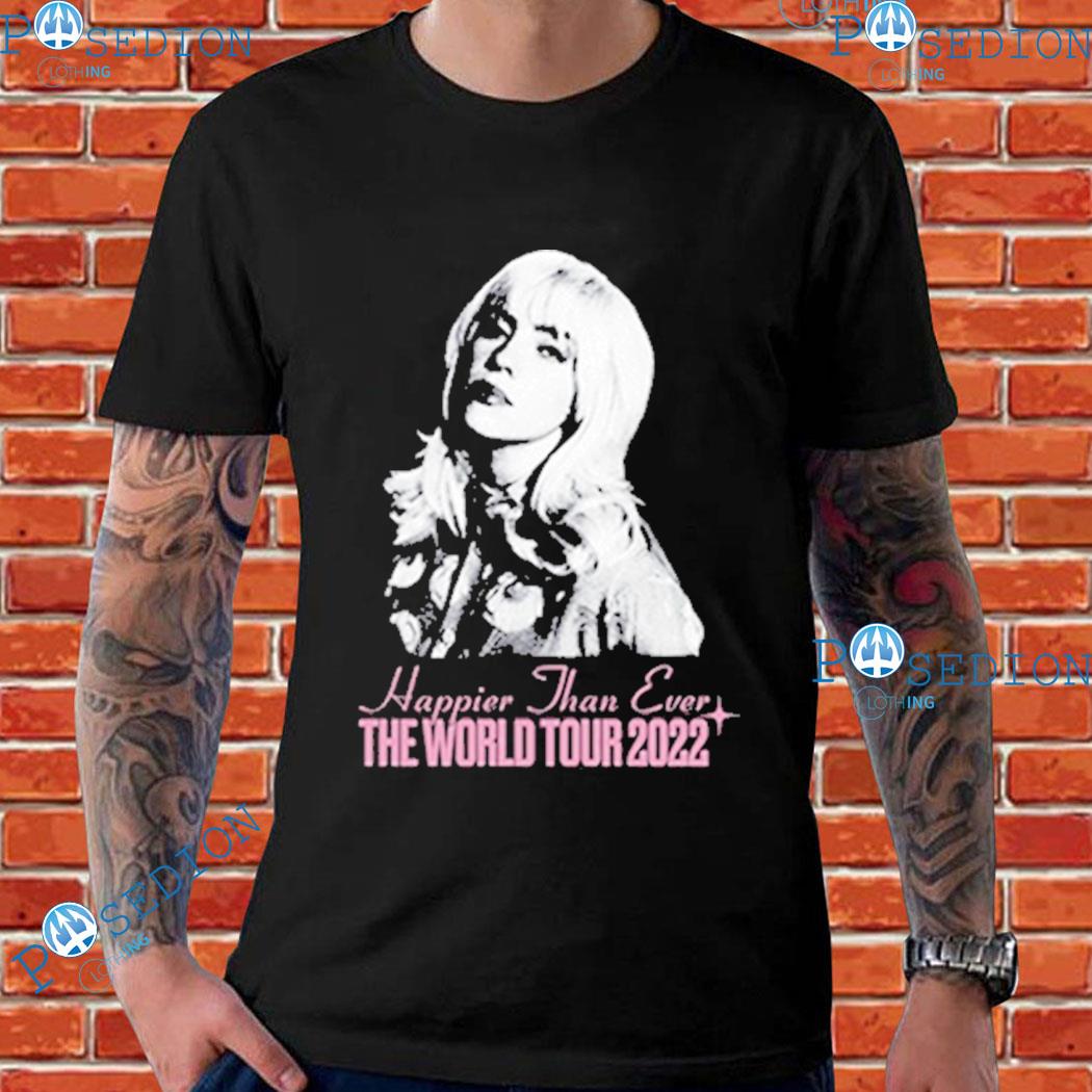 Billie Eilish Happier Than Ever The World Tour T-shirts