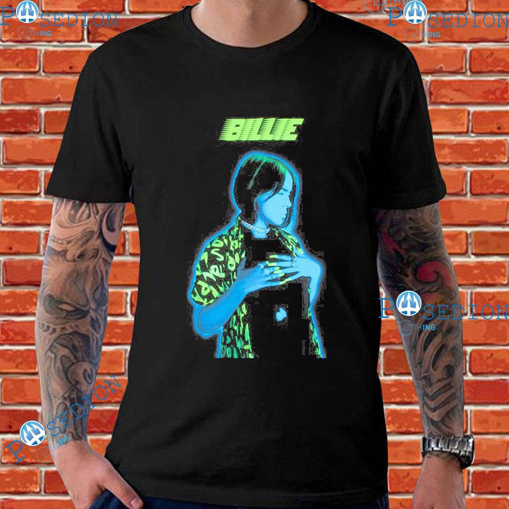 Billie Eilish Neon Photo T-shirts