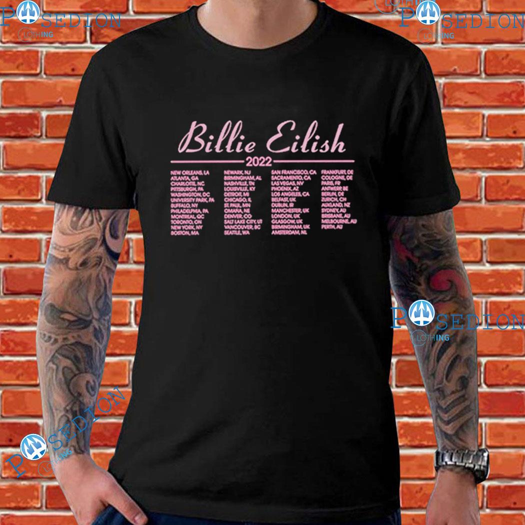 Billie Eilish World Tour 2022 T-shirts
