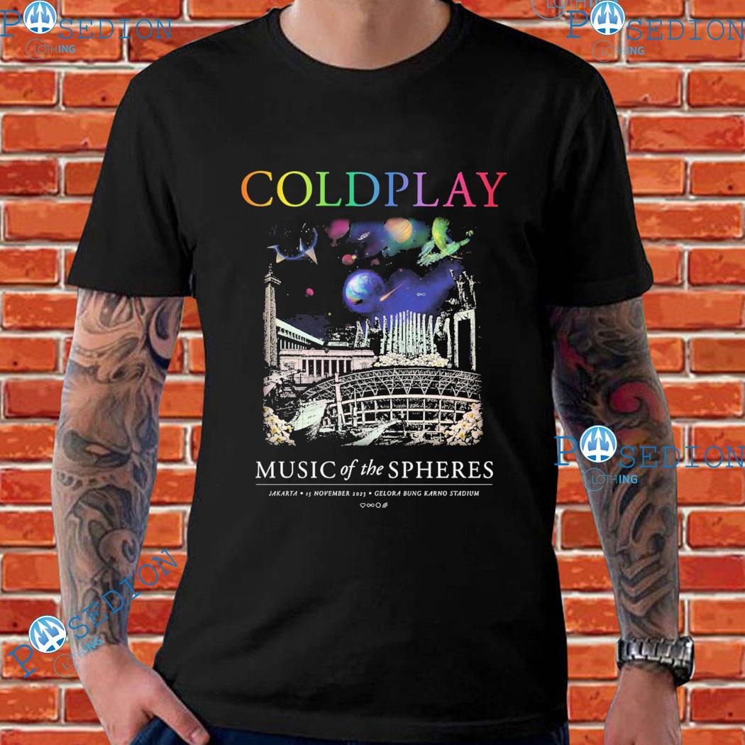 Coldplay Jakarta November Music Of The Spheres Jakata Gelora Bung Karno Stadium T-shirts