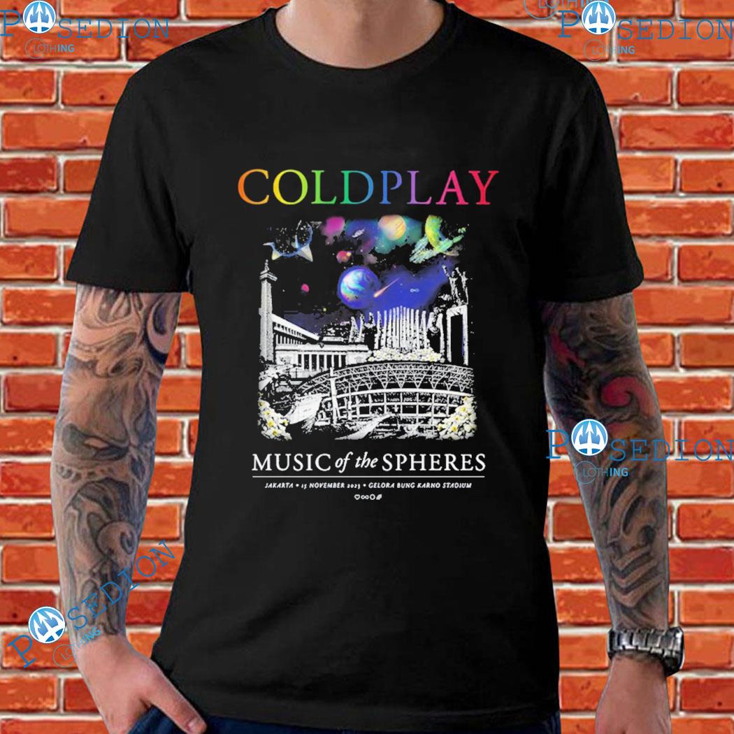 Coldplay Music Of The Spheres Gelora Bung Karno Stadium, Jakarta November 15, 2023 T-Shirts
