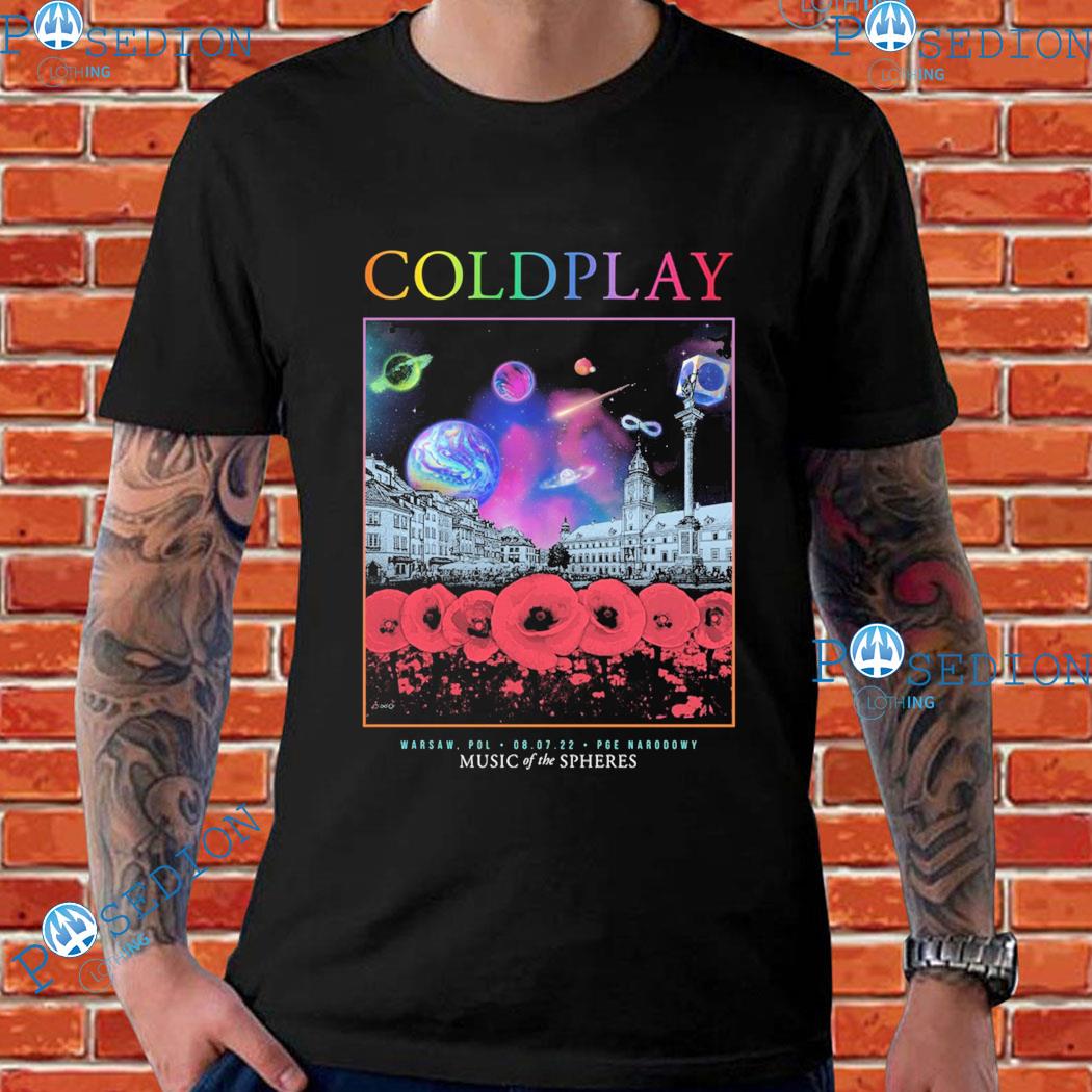 Coldplay Warsaw Music Of The Spheres World Warsaw Pol Pge Narodowy T-shirts