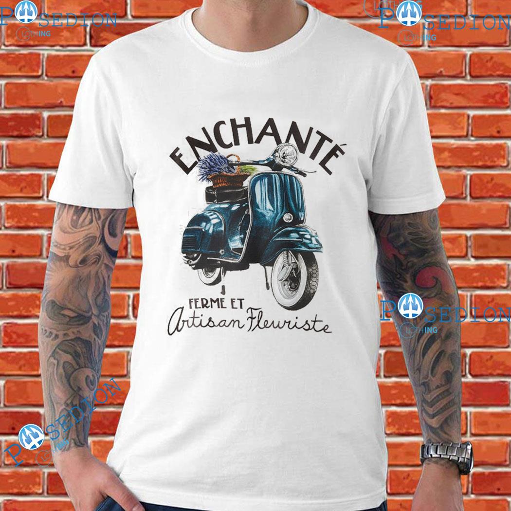Enchanté Vespa Ferme Et Artisan Fleuriste T-shirts