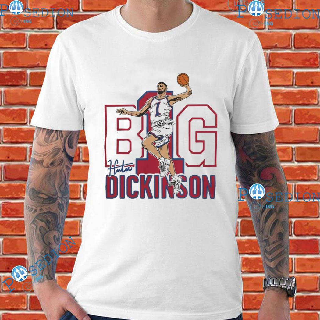 Kansas Jayhawks Hunter Big Dickinson NBA T-Shirts