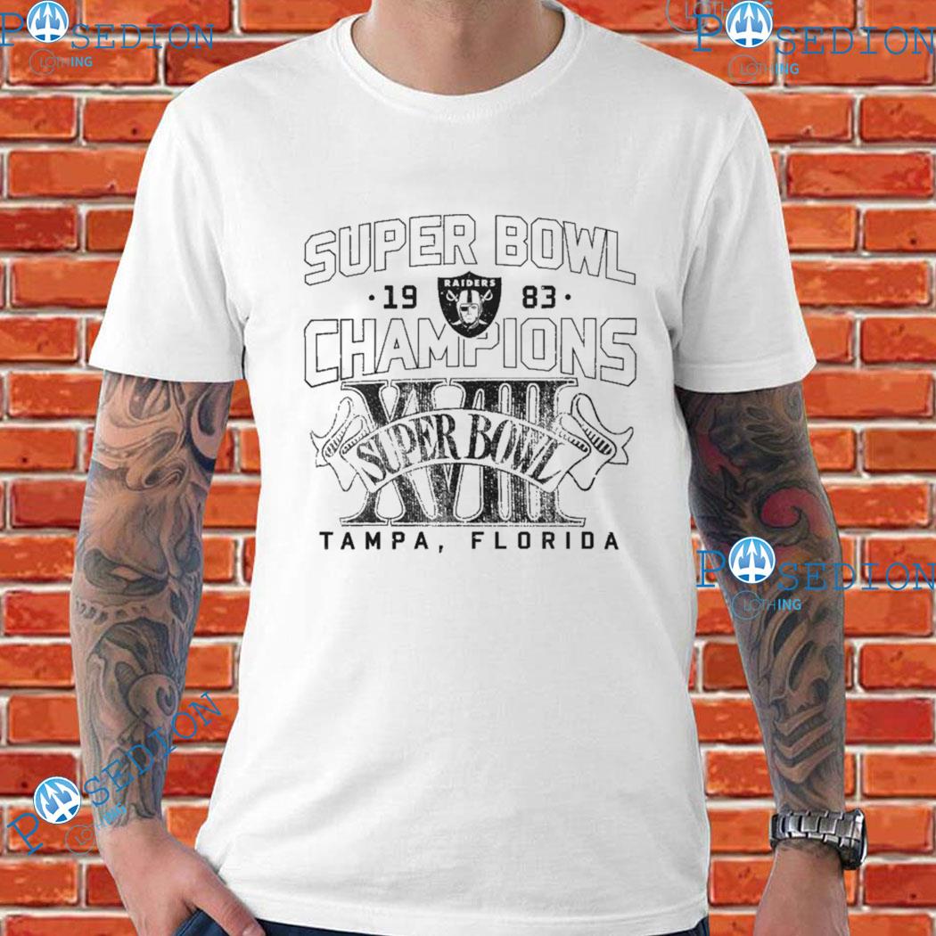 Las Vegas Raiders Hometown Super Bowl Champions 1983 T-Shirts
