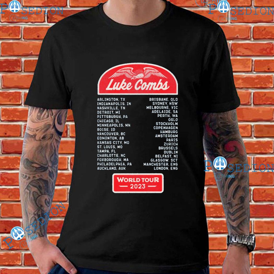 Luke Combs World Tour 2023 T-Shirts