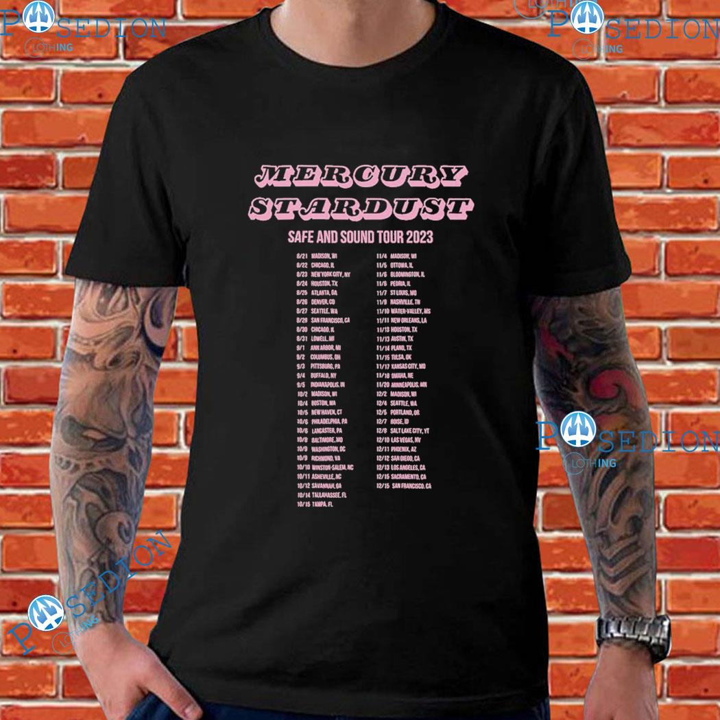 Mercury Stardust Safe And Sound Book Tour 2023 T-shirts