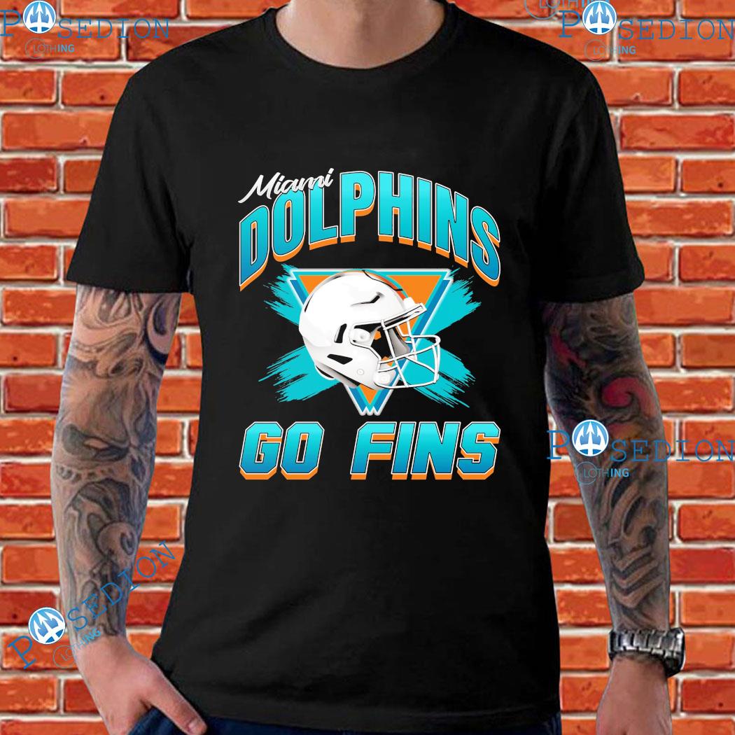 Miami Dolphins Go Fins Helmet T-Shirts