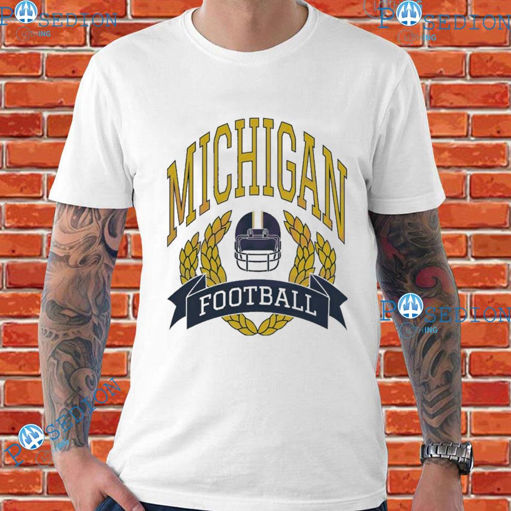 Michigan Helmet Football NCAA T-Shirts