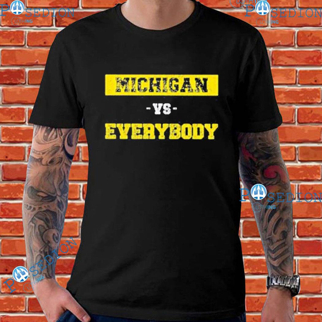 Michigan Vs. Everybody Text Vintage 2023 T-Shirts