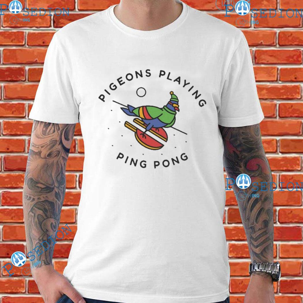 Pigeons Playing Ping Pong Paddle Boarder T-Shirts