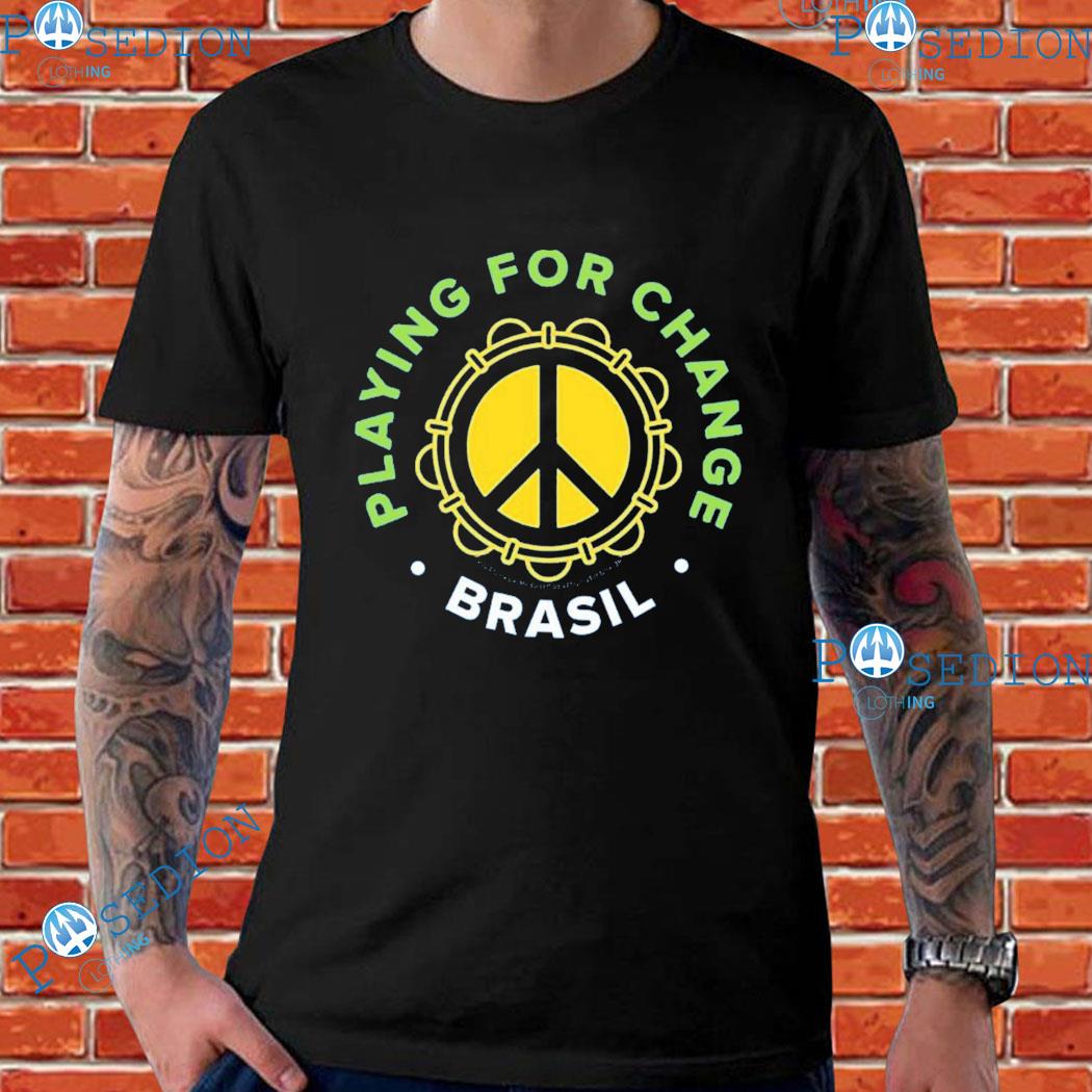 Playing For Change Brasil Peace Sign T-Shirts