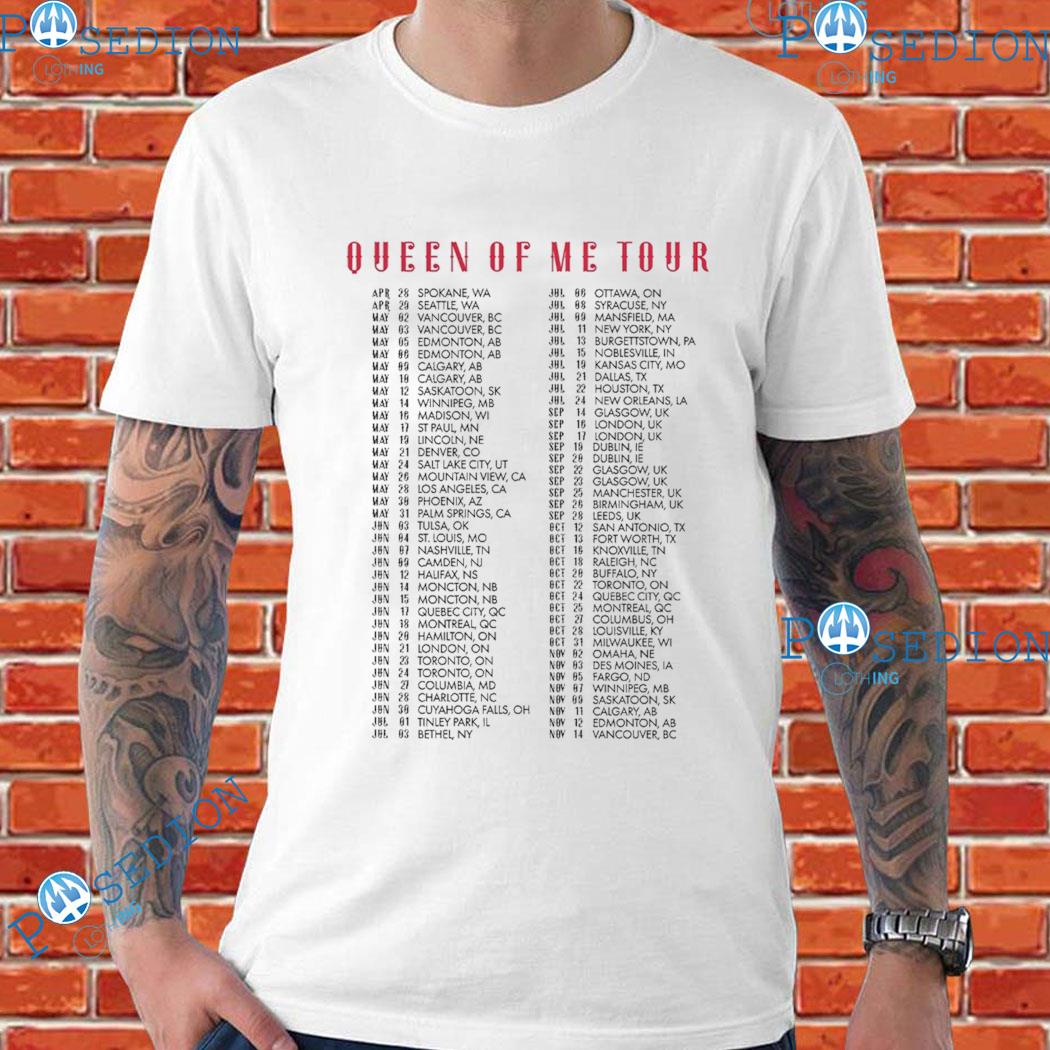 Queen Of Me Tour Dateback Shania Twain T-Shirts