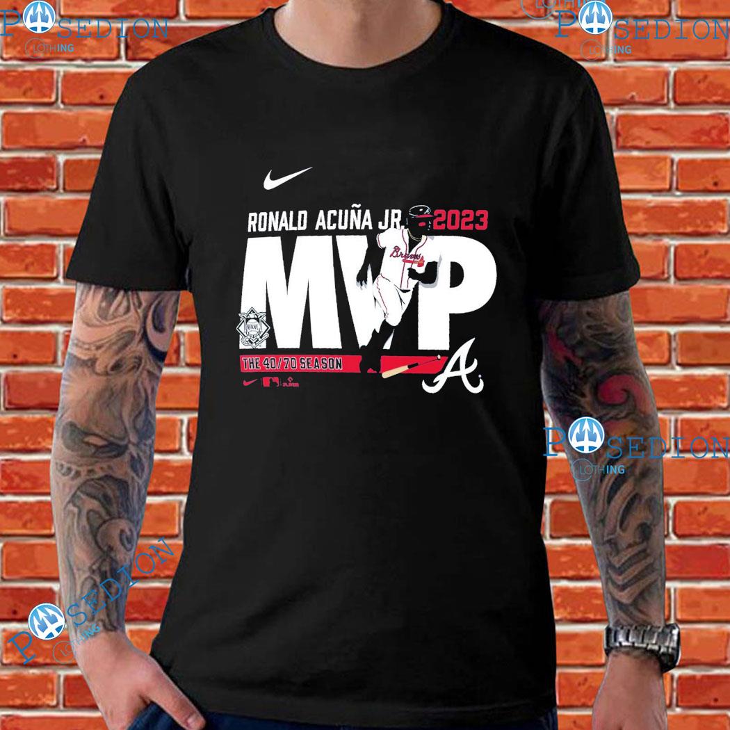 Ronald Acuña Jr. Atlanta Braves Nike 2023 The 40 70 Season NL MVP T-Shirts