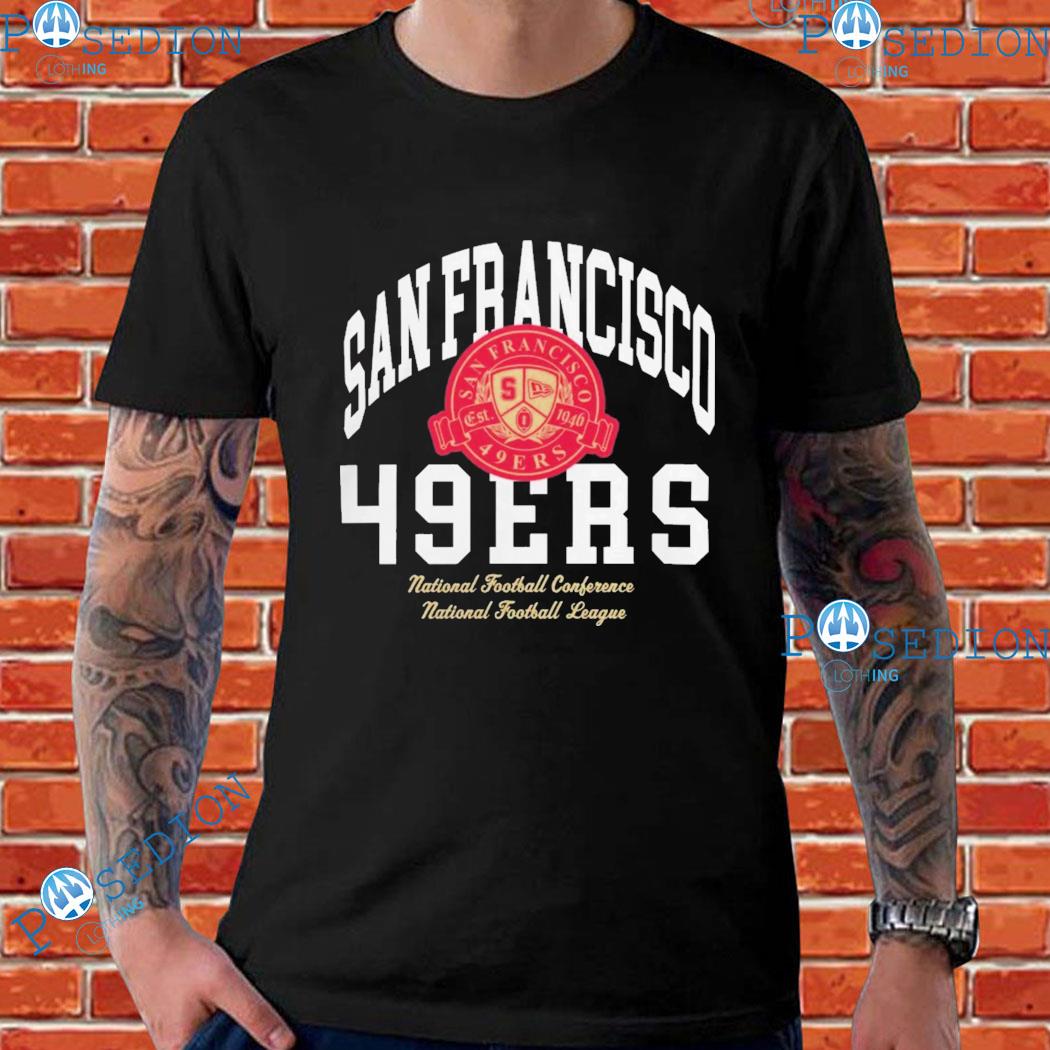 San Francisco 49Ers Letterman Classic National Football Conference National Football League T-Shirts
