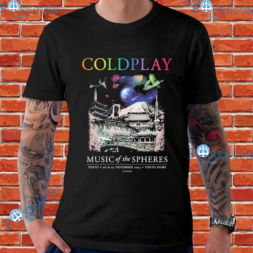 Tokyo November Coldplay Music Of The Spheres Tour T-shirts