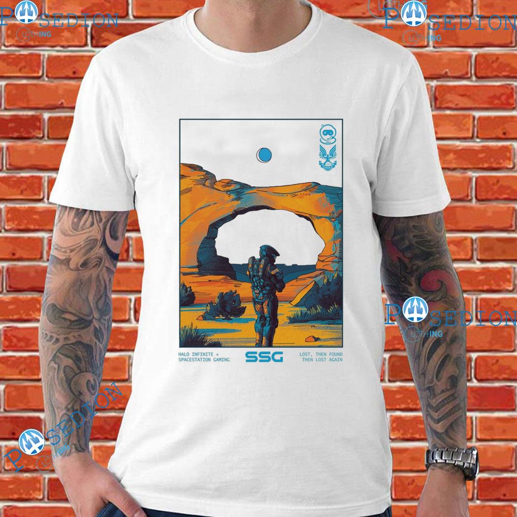 Halo Infinite Spacestation Gaming Lost Then Found Then Lost Again T-Shirt