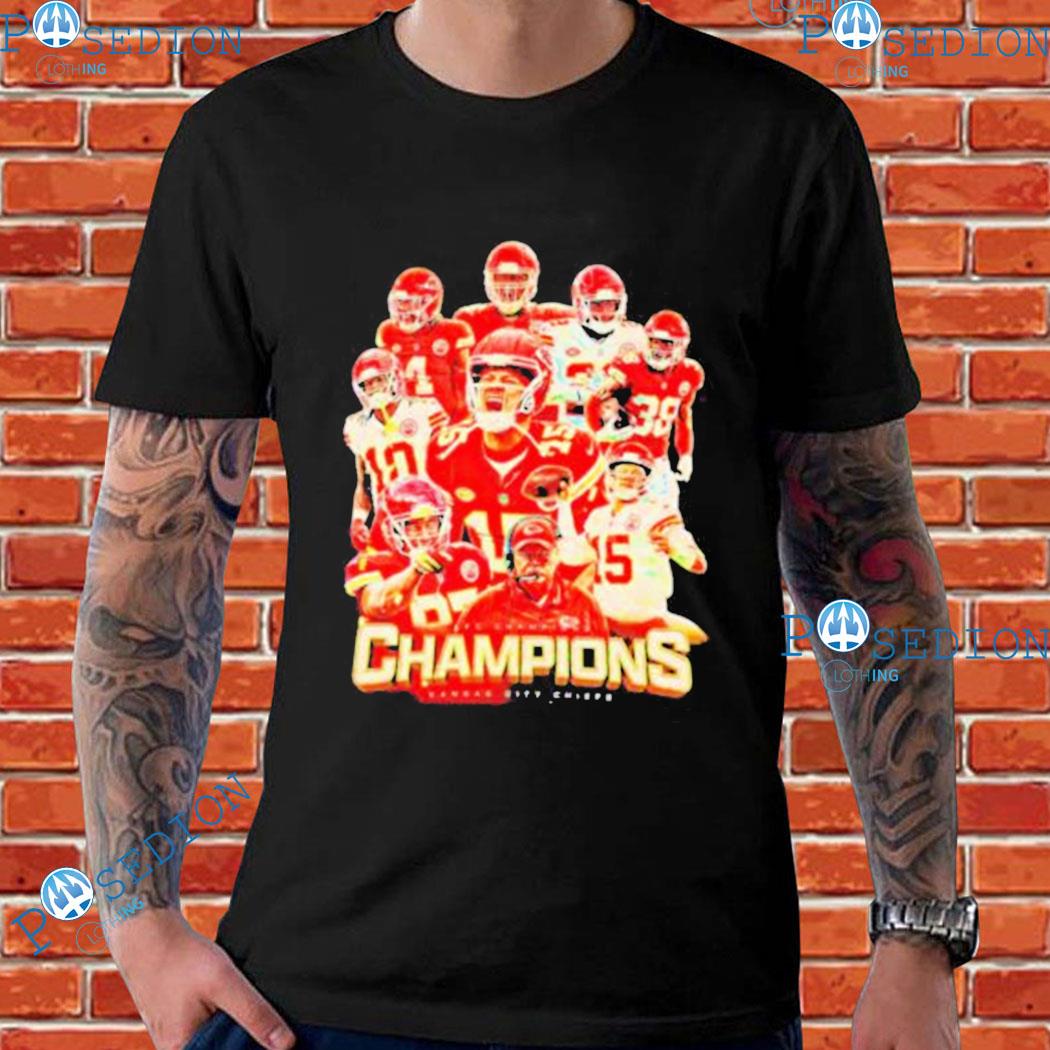 Official Kansas City Chiefs AFC Champions Football Team T-Shirts ...