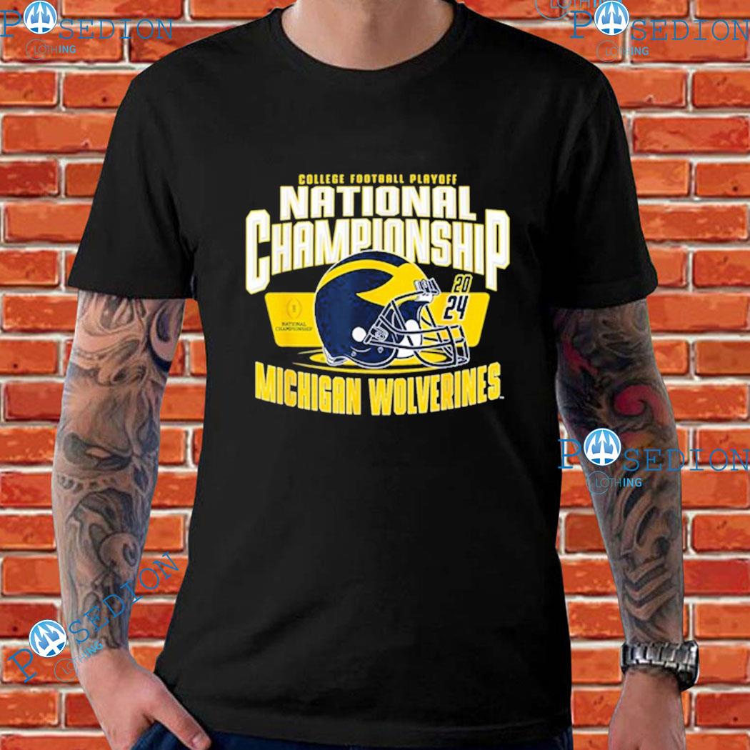 Official Michigan Wolverines 2024 CFP National Championship Helmet T   Official Michigan Wolverines 2024 Cfp National Championship Helmet T Shirts Shirt 